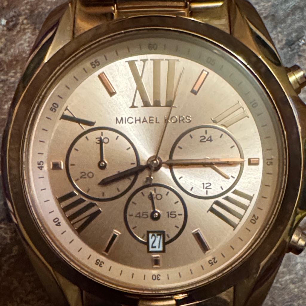 Michael Kors Gold And Champagne Chronograph Watch